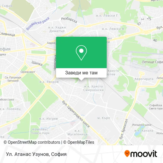 Ул. Атанас Узунов карта