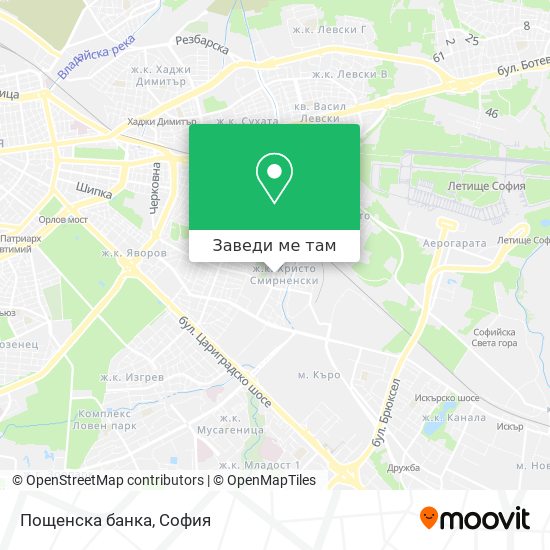 Пощенска банка карта