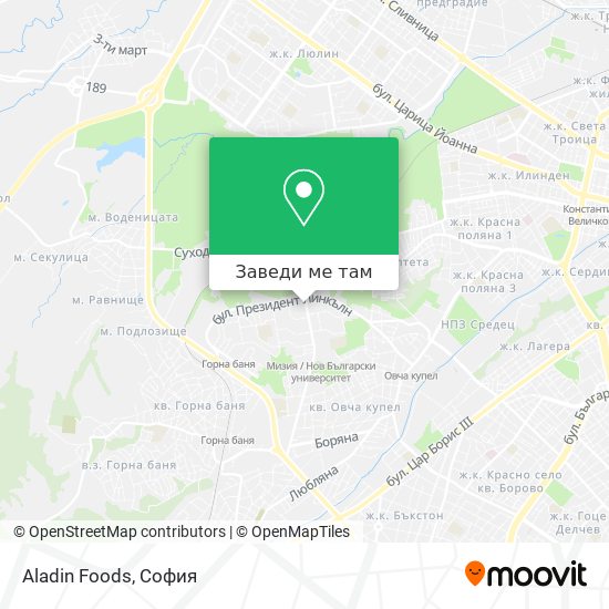 Aladin Foods карта
