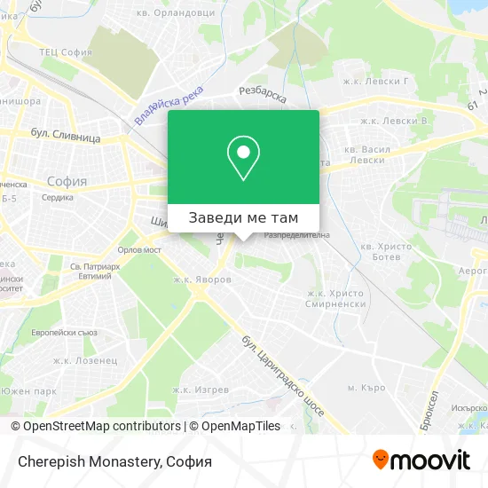 Cherepish Monastery карта