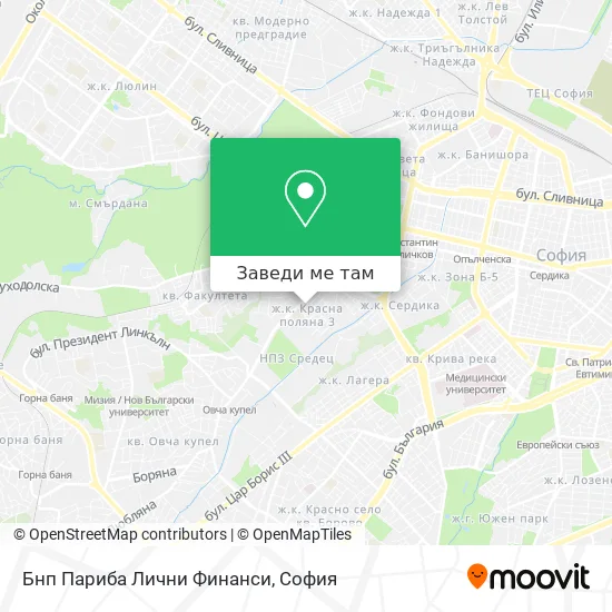 Бнп Париба Лични Финанси карта