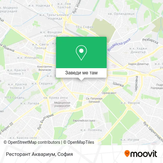 Ресторант Аквариум карта