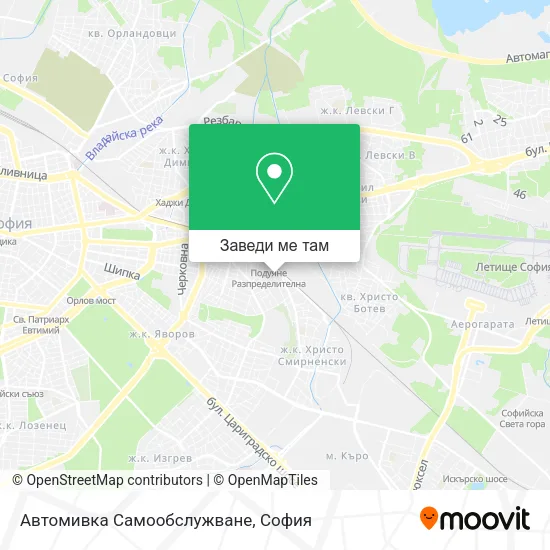 Автомивка Самообслужване карта