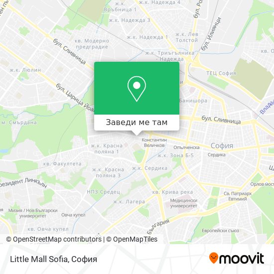 Little Mall Sofia карта