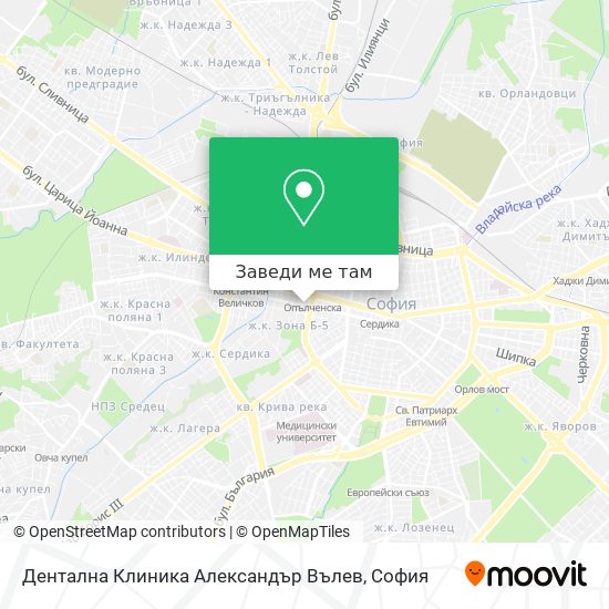 Дентална Клиника Александър Вълев карта