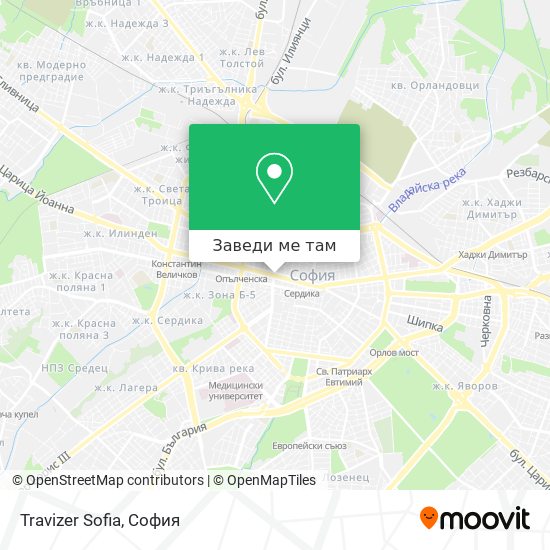 Travizer Sofia карта