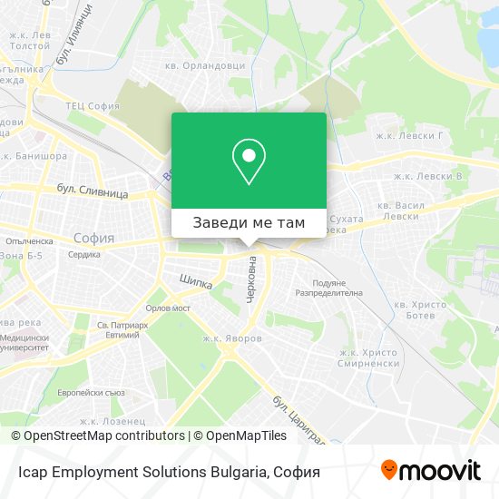 Icap Employment Solutions Bulgaria карта