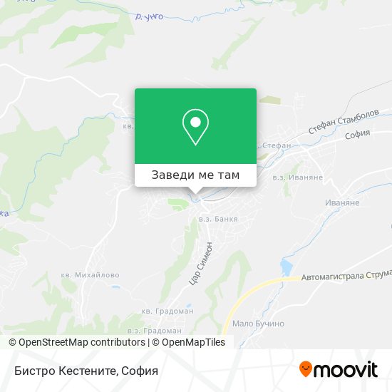 Бистро Кестените карта