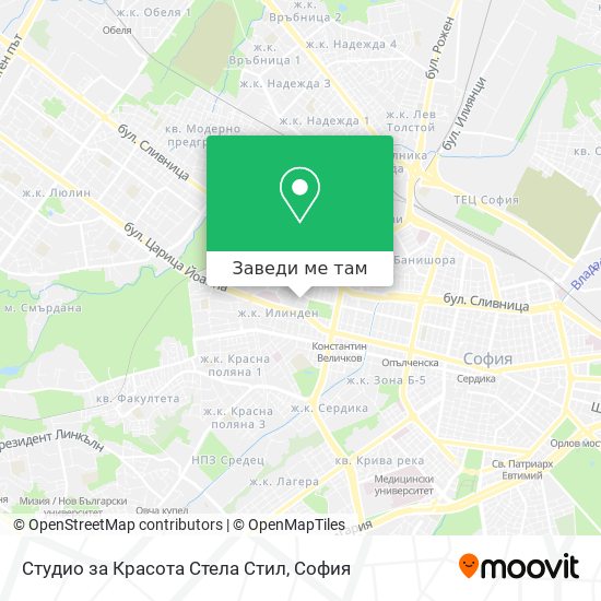 Студио за Красота Стела Стил карта