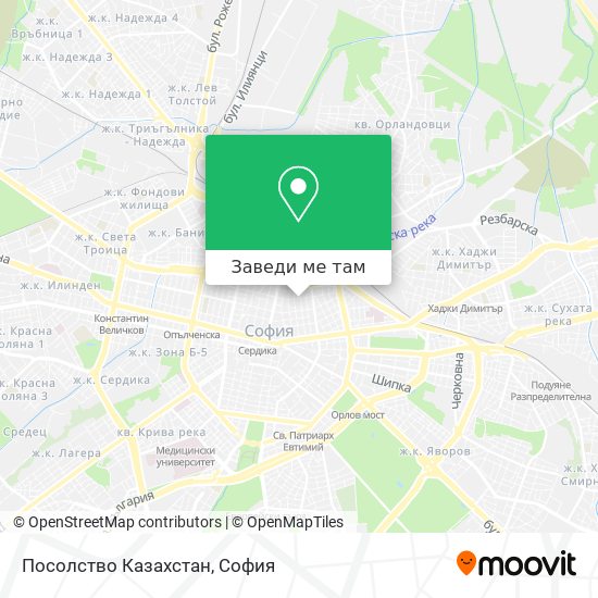 Посолство Казахстан карта