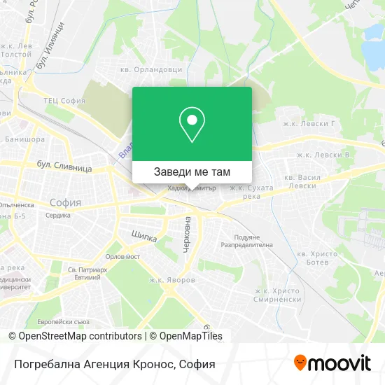 Погребална Агенция Кронос карта