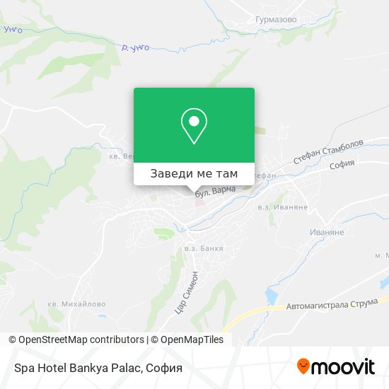 Spa Hotel Bankya Palac карта