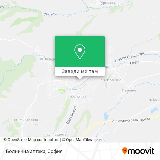 Болнична аптека карта
