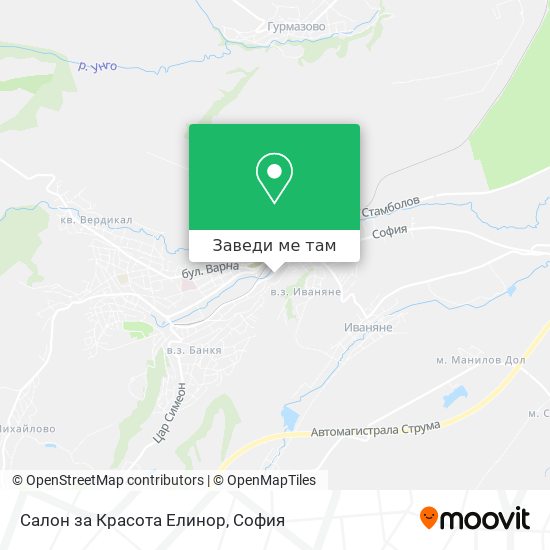 Салон за Красота Елинор карта