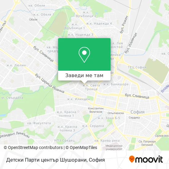 Детски Парти център Шушорани карта