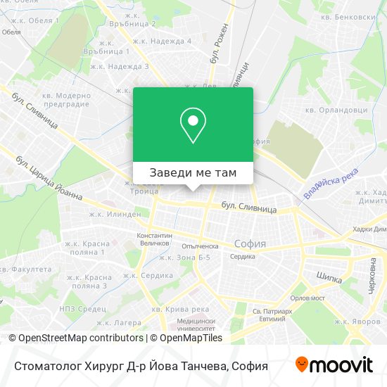 Стоматолог Хирург Д-р Йова Танчева карта