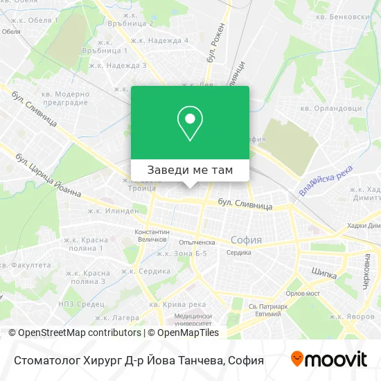 Стоматолог Хирург Д-р Йова Танчева карта