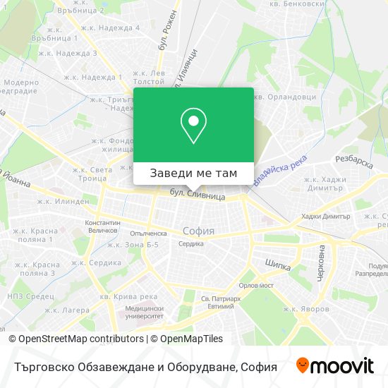 Търговско Обзавеждане и Оборудване карта
