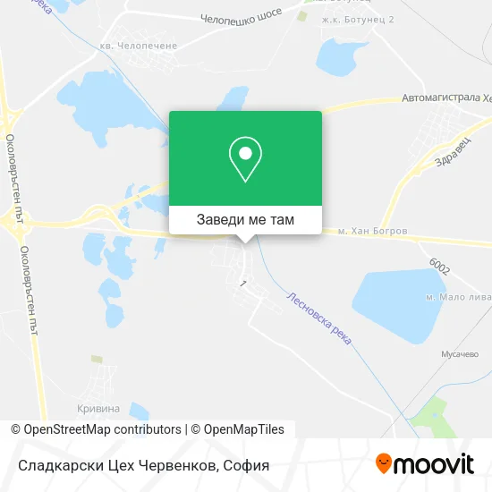 Сладкарски Цех Червенков карта