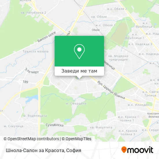 Шнола-Салон за Красота карта