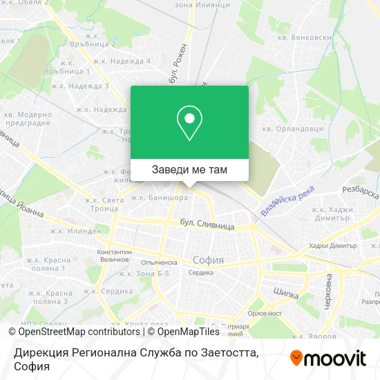 Дирекция Регионална Служба по Заетостта карта