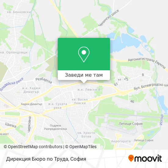 Дирекция Бюро по Труда карта