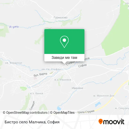 Бистро село Малчика карта