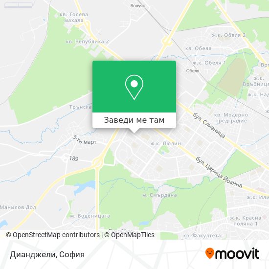 Дианджели карта