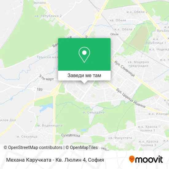 Механа Каручката - Кв. Люлин 4 карта