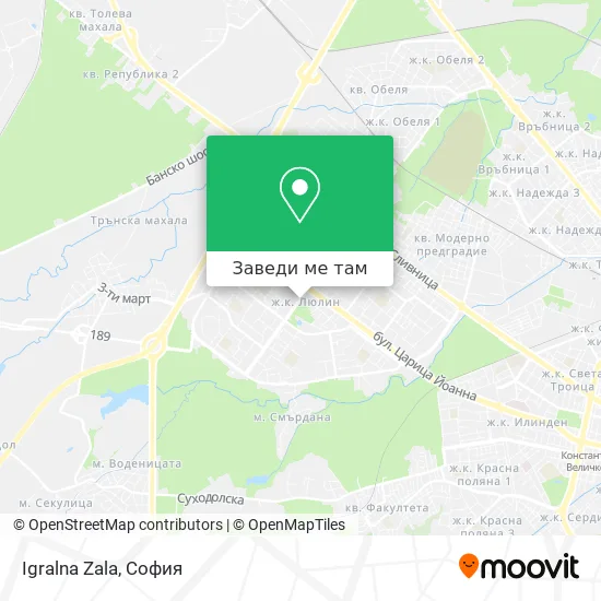 Igralna Zala карта