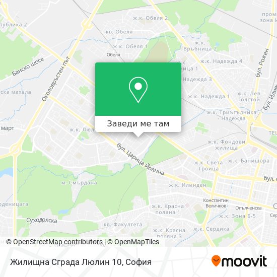Жилищна Сграда Люлин 10 карта
