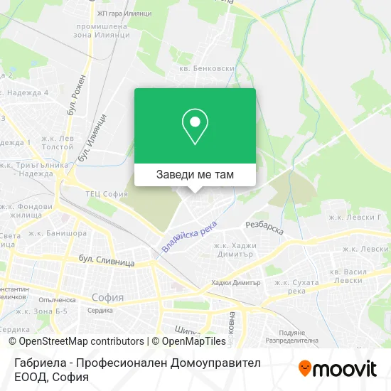 Габриела - Професионален Домоуправител ЕООД карта