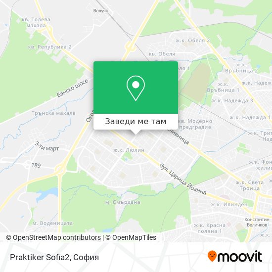 Praktiker Sofia2 карта