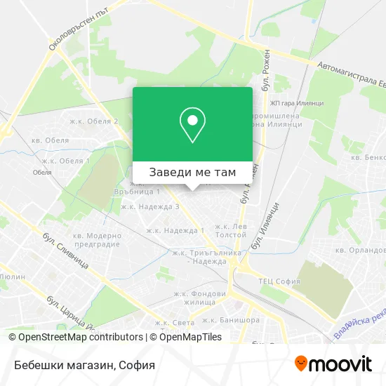 Бебешки магазин карта