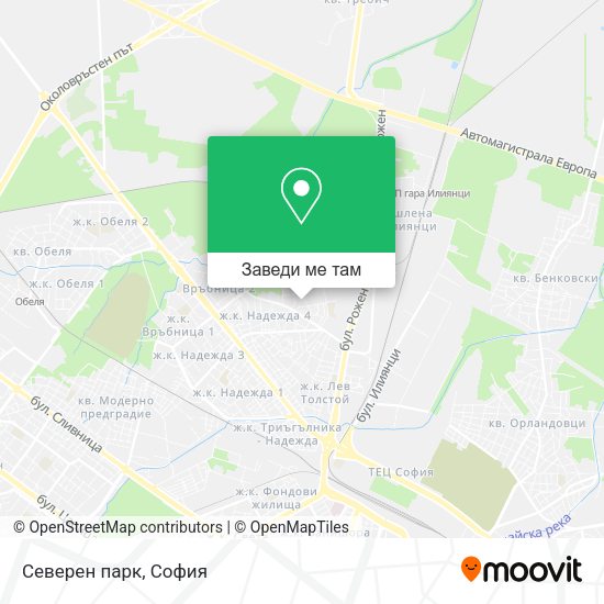Северен парк карта