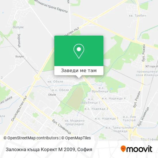 Заложна къща Корект М 2009 карта