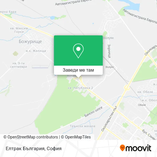 Елтрак България карта