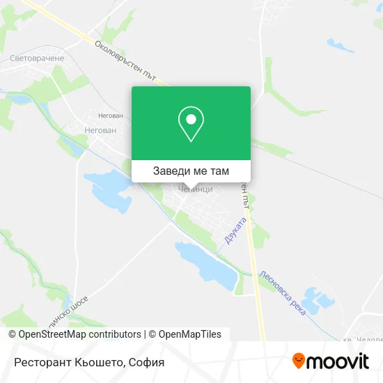 Ресторант Кьошето карта