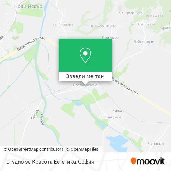 Студио за Красота Естетика карта