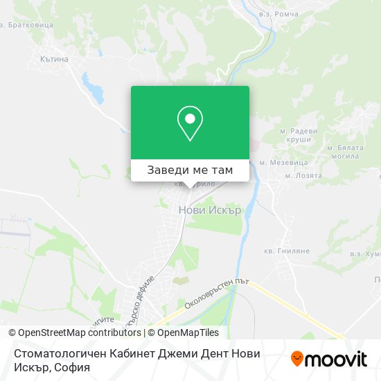 Стоматологичен Кабинет Джеми Дент Нови Искър карта