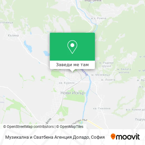 Музикална и Сватбена Агенция Доладо карта