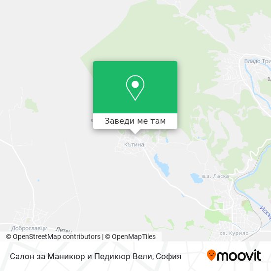 Салон за Маникюр и Педикюр Вели карта