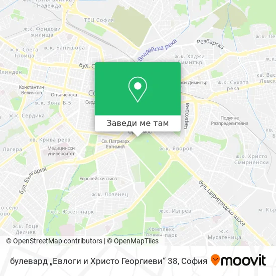 булевард „Евлоги и Христо Георгиеви“ 38 карта