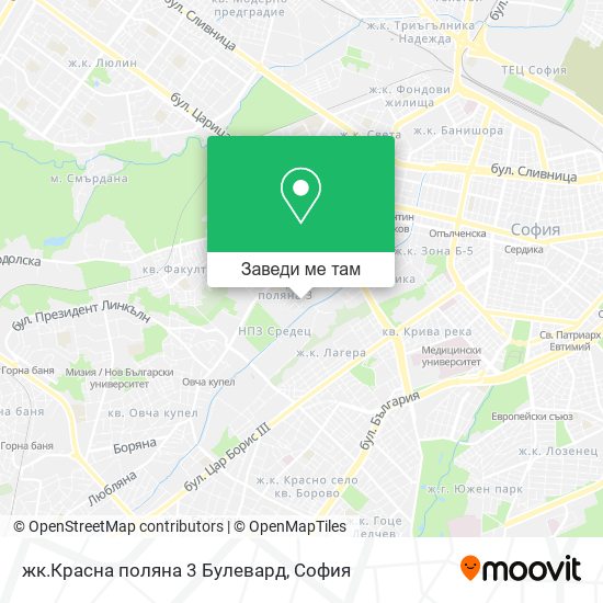 жк.Красна поляна 3 Булевард карта