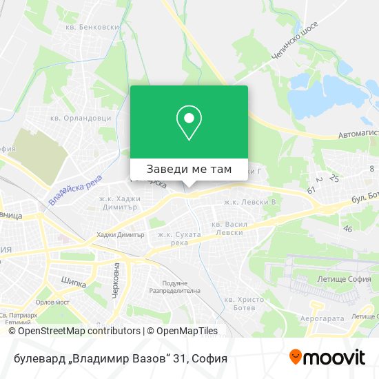 булевард „Владимир Вазов“ 31 карта