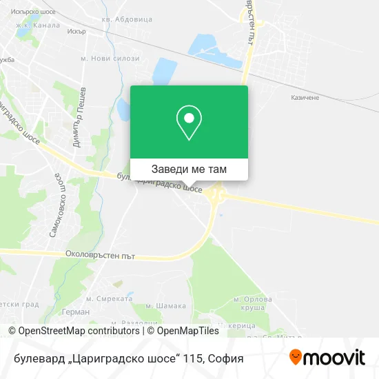 булевард „Цариградско шосе“ 115 карта