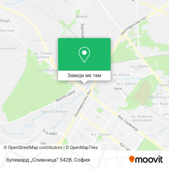 булевард „Cливница“ 542В карта