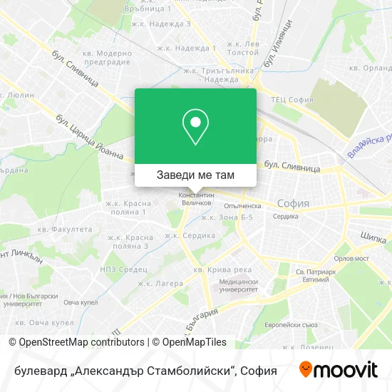 булевард „Александър Стамболийски“ карта