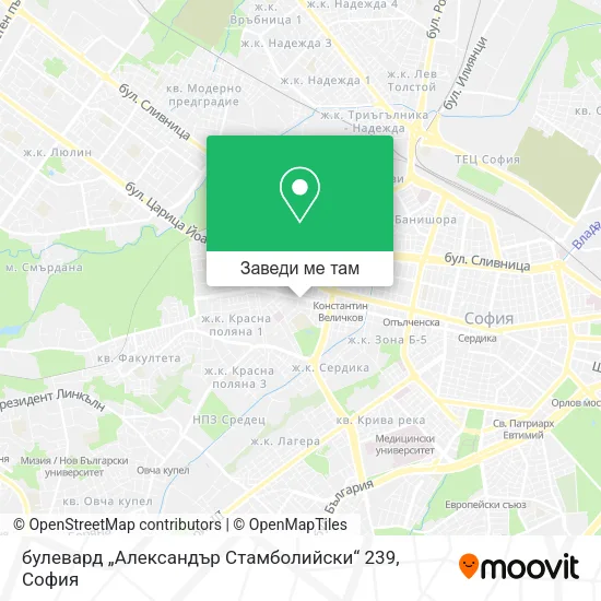 булевард „Александър Стамболийски“ 239 карта