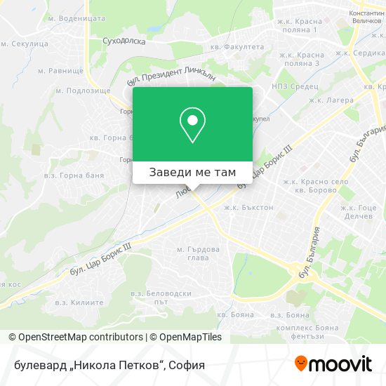 булевард „Никола Петков“ карта